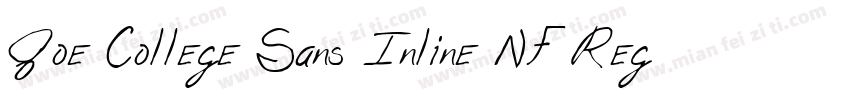 Joe College Sans Inline NF Regular字体转换